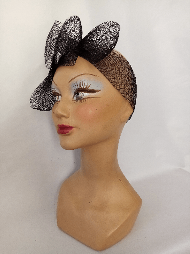 Bandeau femme rétro noir années 30