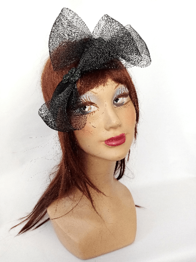 Bandeau femme rétro noir années 30