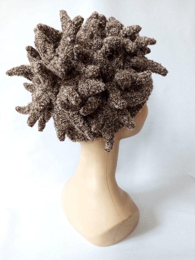 Bonnet marron femme extravagant