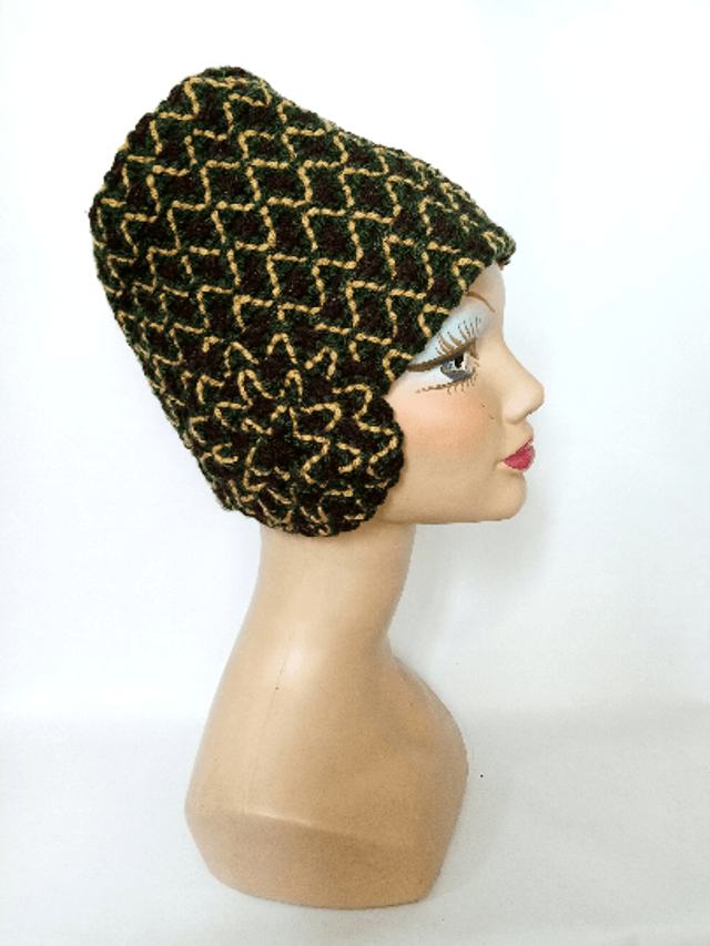 Chapeau toque femme hiver médiéval