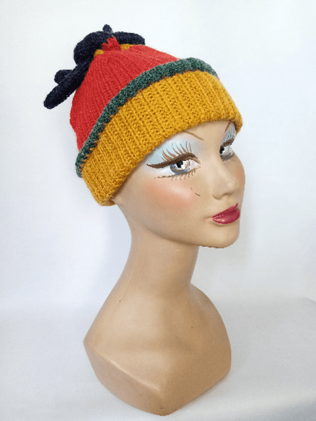 Bonnet ski multicolore original unisex