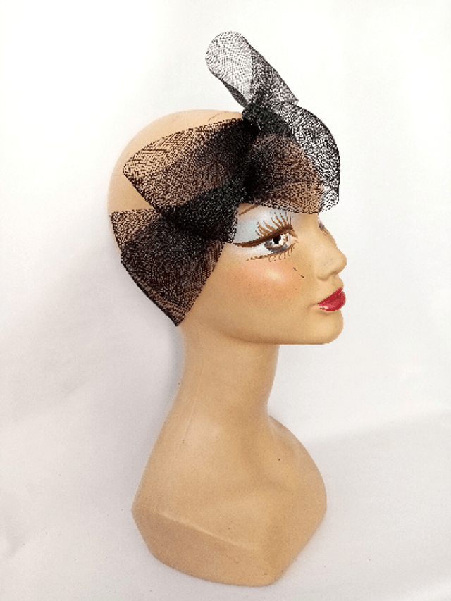 Bandeau femme rétro noir années 30