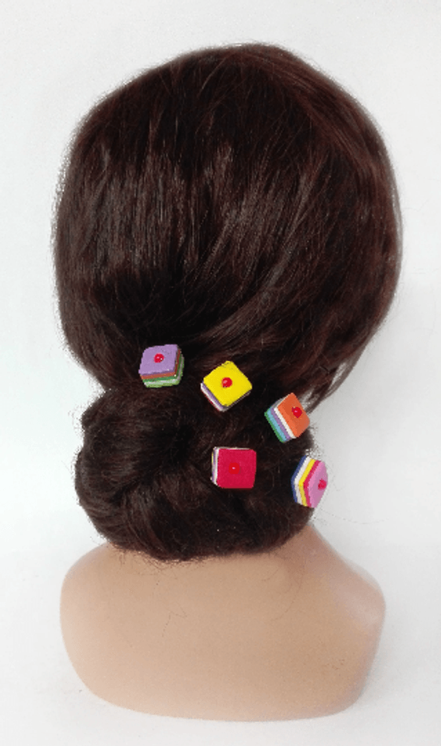 Épingle chignon accessoire cheveux bonbon