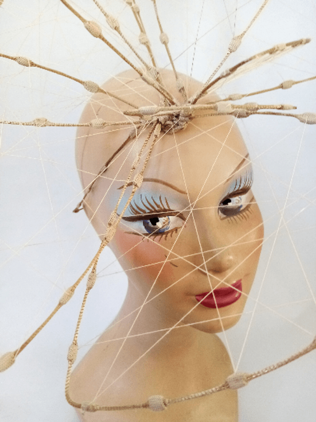 Chapeau femme avant-garde unique mariage mariée