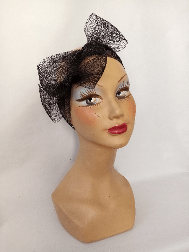 Bandeau femme rétro noir années 30