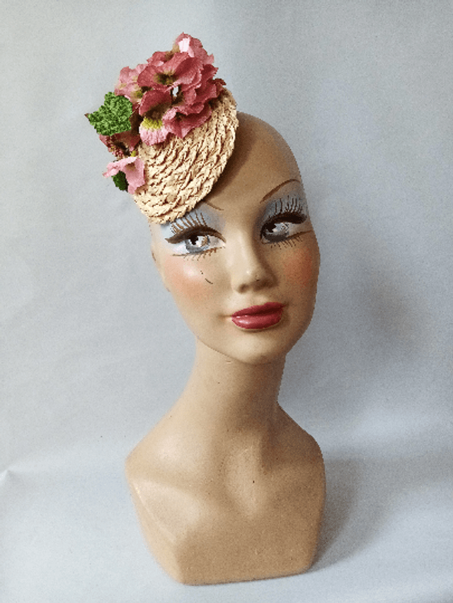 Petit chapeau paille mariage fleur campagne