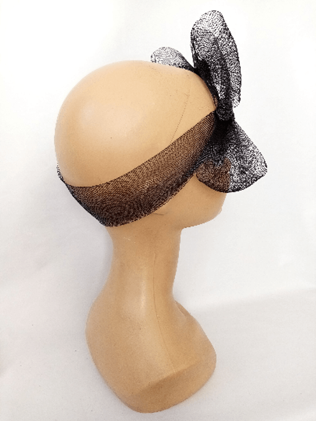 Bandeau femme rétro noir années 30
