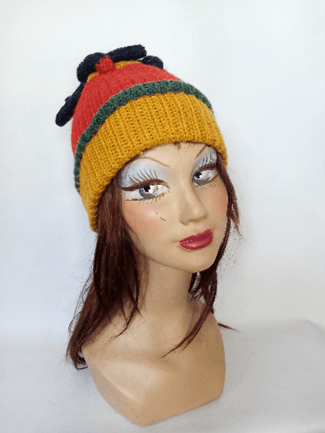 Bonnet ski multicolore original unisex